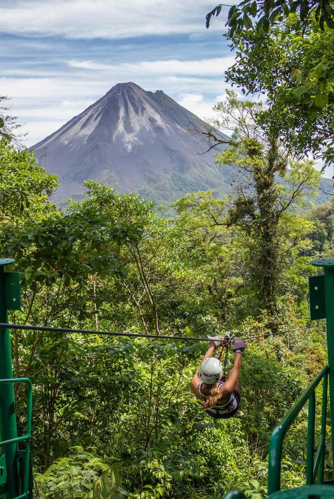 Zip-lining, Costa Rica